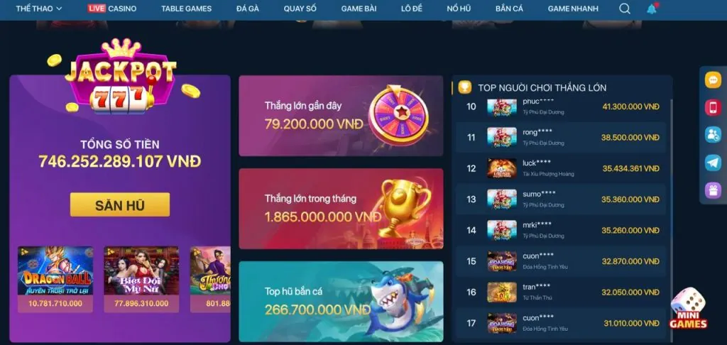 Tổng quan các game Jackpot Slot tại Open88